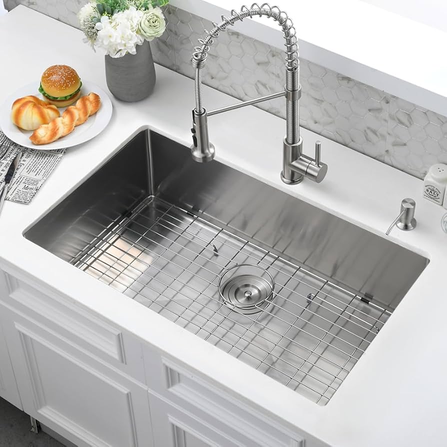 ⭐︎tmo⭐︎ Blenzia 27 Inch Undermount Kitchen Sink 18 Gauge Stainless